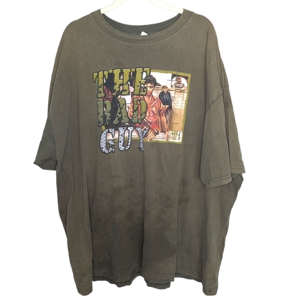 Vintage "The Bad Guy" spy sniper cool graphic Tshirt Mens 4xl